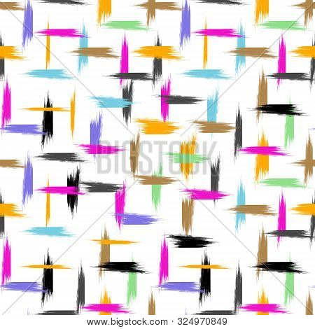 Color Ink Blots Seamless Whrite Background Eps10