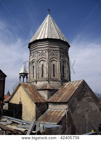 Dome Of Main Armenian Cathedral Of Surb Gevork In Tbilisi