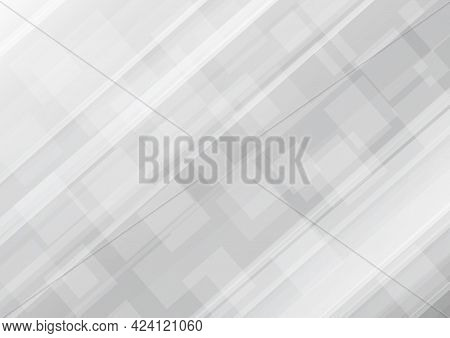 Abstract Elegant Diagonal Grey Background With Squares Pattern Overlapping Texture. You Can Use For 