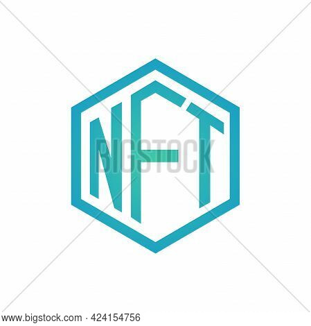 Nft Symbol. Non Fungible Token Icon Vector.