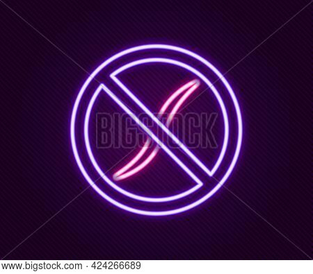 Glowing Neon Line Anti Worms Parasite Icon Isolated On Black Background. Colorful Outline Concept. V