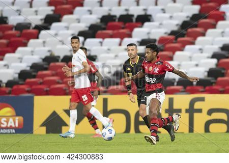 Rio, Brazil - June 19, 2021: Vitinho Player In Match Between Flamengo Vs Bragantino By 5st Round Of 