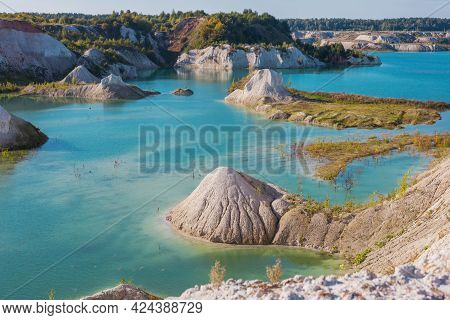The Chalk Quarry In Belarus In Summer