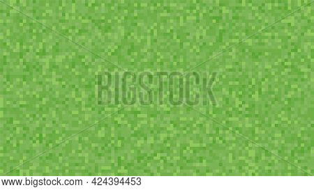 Pixel Background. The Concept Of Games Background. Squares Pattern Background. Minecraft Concept. Ve