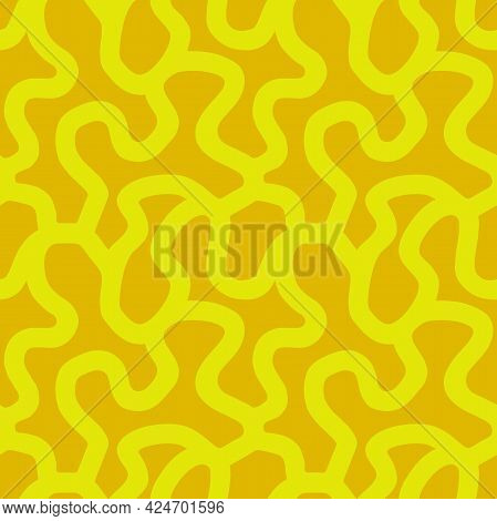 Seamless Texture In The Form Of Instant Noodles, Repeating Chaotic Pattern