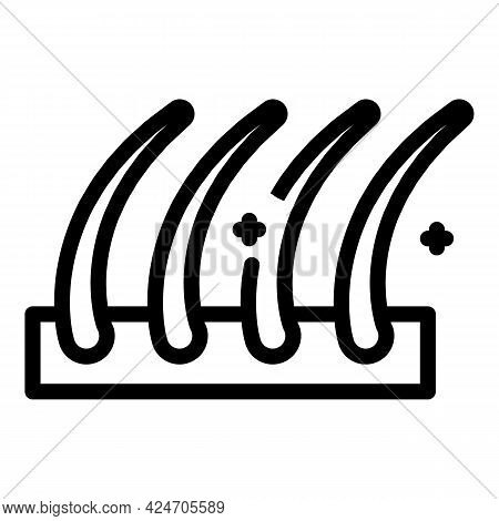 Coiffure Hair Icon. Outline Coiffure Hair Vector Icon For Web Design Isolated On White Background
