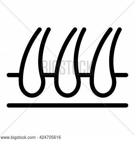 Coiffure Head Hair Icon. Outline Coiffure Head Hair Vector Icon For Web Design Isolated On White Bac