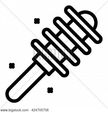 Coiffure Comb Icon. Outline Coiffure Comb Vector Icon For Web Design Isolated On White Background