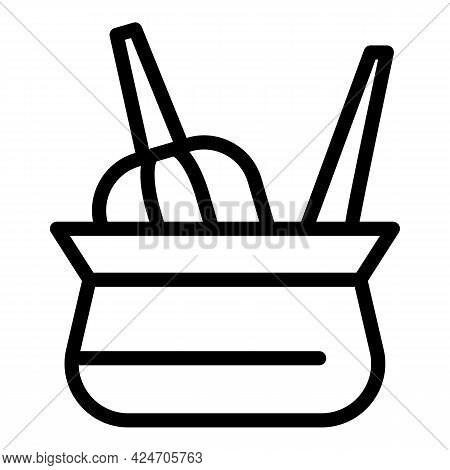 Coiffure Hair Paint Icon. Outline Coiffure Hair Paint Vector Icon For Web Design Isolated On White B