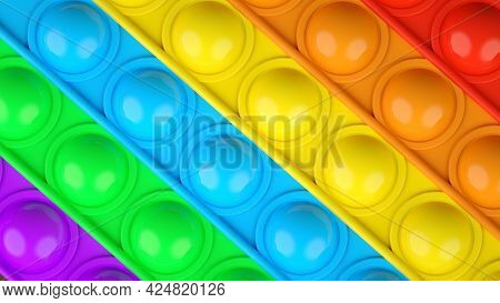Fashionable Fidget Toy, Which Consists Of Pressing The Different Bubbles. Ideal To Relieve Stress An