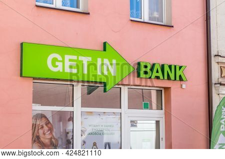 Koscierzyna, Poland - May 31, 2021: Logo And Sign Of Getin Bank.