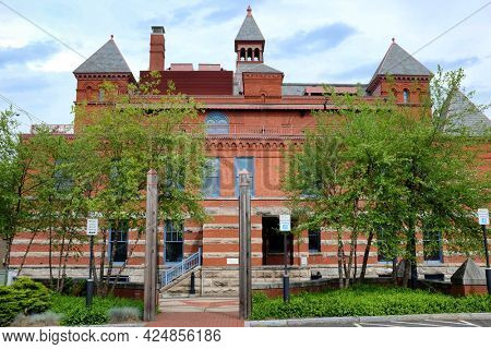 CORNING, NEW YORK - 18 JUNE 2021: The Rockwell Museum a Smithsonian Affiliate, features 19th and 20th century paintings, illustration art and contemporary photography.