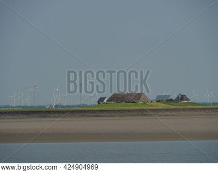 Hallig Hooge and Nordstrand in the north sea