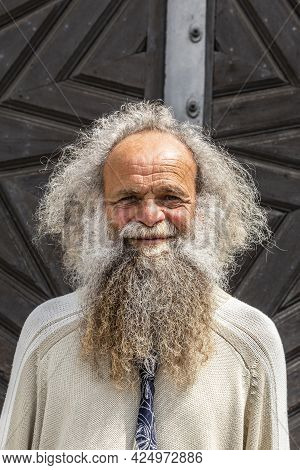 Augsburg, Germany - April 29, 2015: Gerhard Hermanutz Called Himself In 1990 King Of Augsburg. Meanw