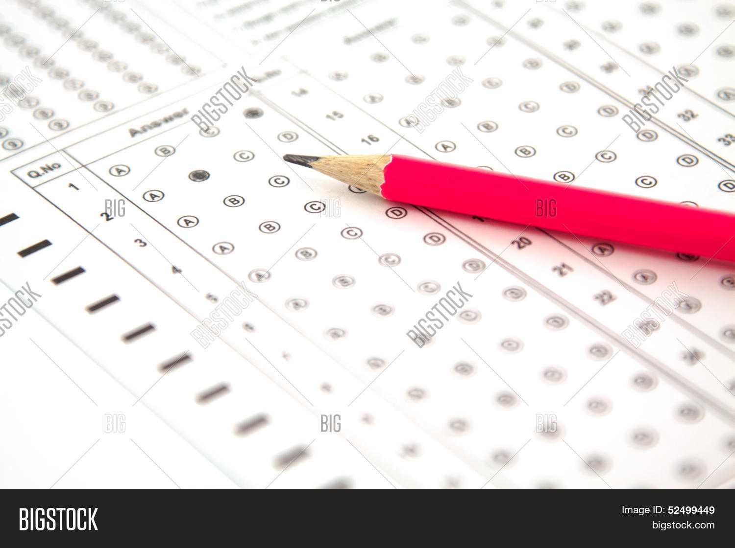 Pink Pencil Answers Image & Photo (Free Trial) | Bigstock