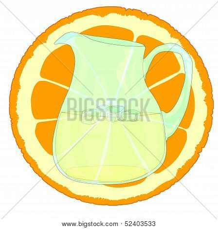Orangeade With Slice.