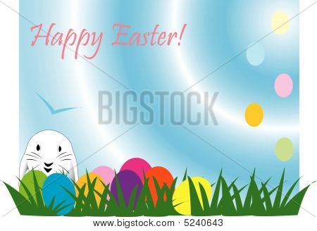 Cute Easter rabbit, great for a quick card, paper