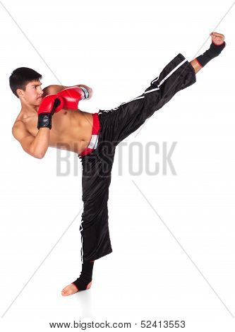 Young Male Kickboxer
