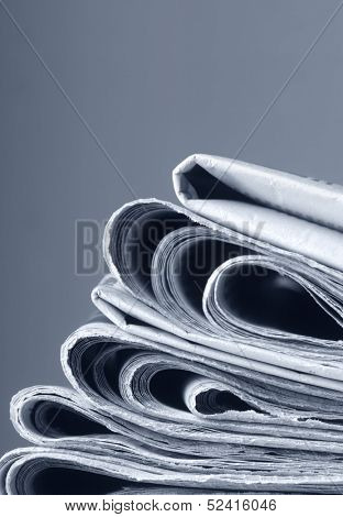 A pile of newspapers