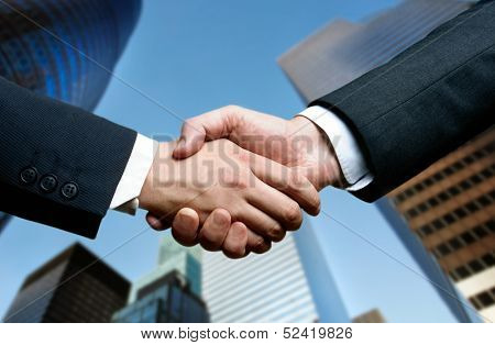 business hand shake