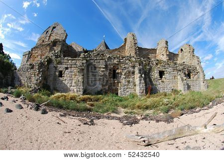 Beach and Abbey