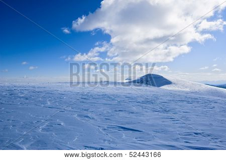 landscape with snow