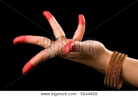 Alapadma Hasta indickým tancem Bharata Natyam