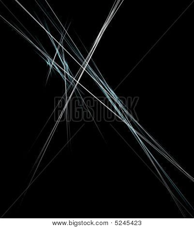 Linjer på sort baggrund