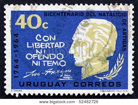 Postage Stamp Uruguay 1965 Artigas, General And Patriot