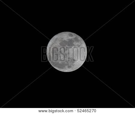 Full moon rises over Woodstock