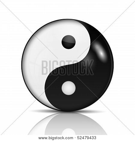 Ying Yang Symbol Of Harmony And Balance.vector