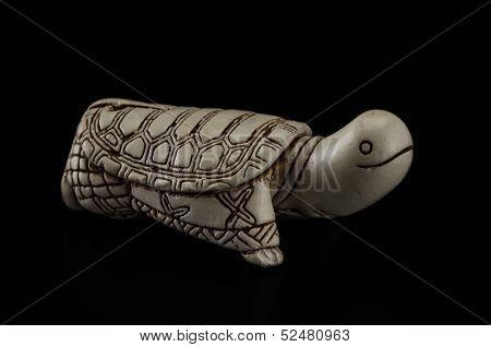 Fukurokuju Turtle Netsuke