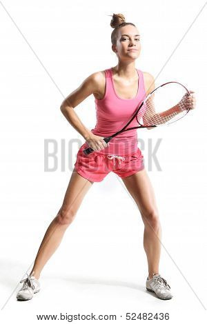 playing squash