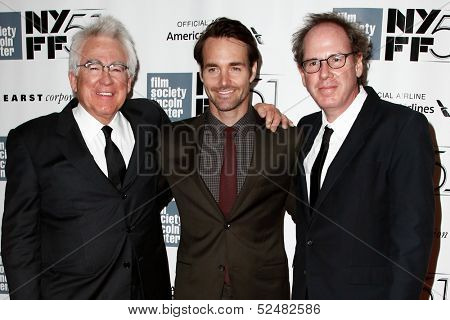 NEW YORK- OCT 8:  Producers Ron Yerxa (L), Albert Berger and actor Will Forte (C) attend the 