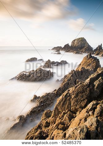 Coastal Seascape In Galicia, Spain