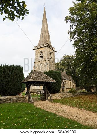 Old Church In Cotswold District Of England