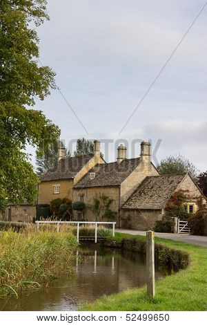 Old Houses In Cotswold District Of England