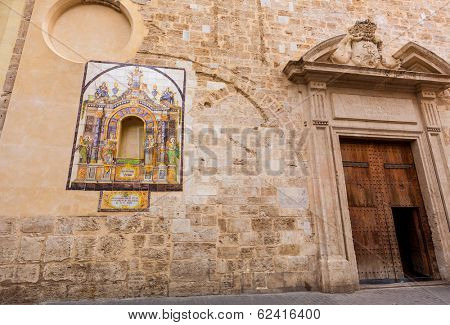 Valencia Santa Catalina church plaza Lope de Vega in Spain