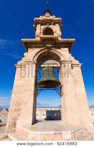 Valencia Miguelete belfry tower Micalet de la Seo in Cathedral at Spain