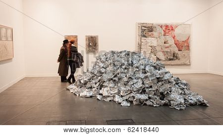 People Visiting Miart 2014 In Milan, Italy