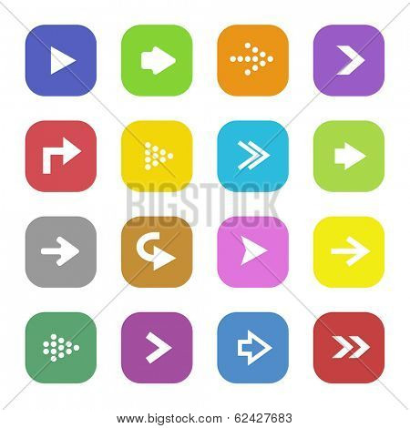 Set collection of arrow icons