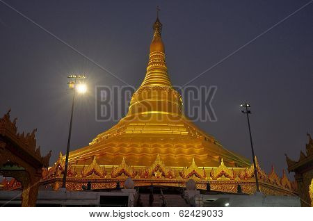 Pagoda in night