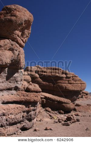 Pouštní krajina na Sud Lipez Altiplano
