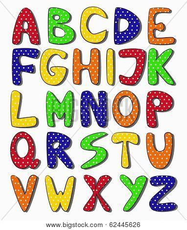 hand drawn alphabet