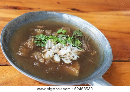 Thailand Traditional Food, Chinese Soup Fish Maw Soup