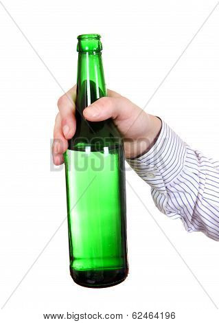 Person Holding Beer Bottle