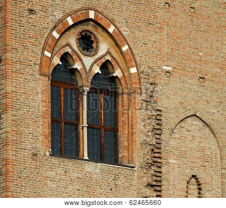 Detail Of The Medieval Building In The Town Of Mantua In Lombardy In Italy