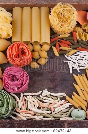 Collection Of Different Types Of Italian Pasta