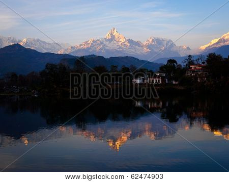 Reflections In Phewa Tal