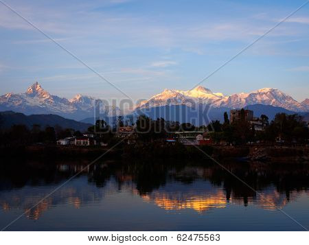 Reflections In Phewa Tal